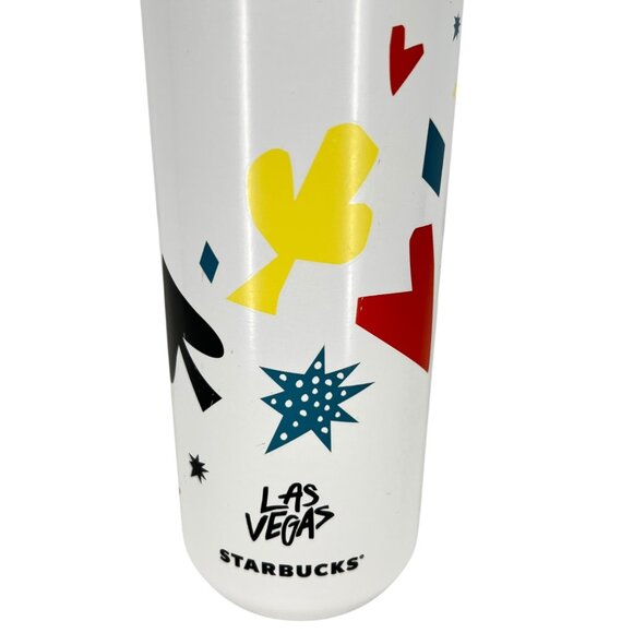 Starbucks Las Vegas Been There Collection White 16 Oz Stainless Steel Tumbler - Picture 2 of 15